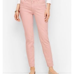 Talbots 16 Slim Ankle Jean Flawless Frosted Rose Pink